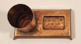 Vintage MCM Gregorian Cigarette Holder Hammered Copper Metal Smokers Stand