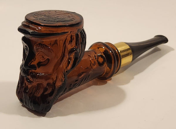 1973 Avon Tobacco Pipe Shaped Decanter After Shave Glass Bottle