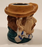 Vintage 1950s Fisherman Drunken Sailor Head Bust Ceramic Table Lighter Holder