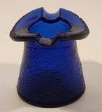 Vintage 1940s Maryland Glass Co. Cobalt Blue Glass Top Hat Shaped Ashtray