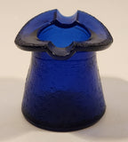 Vintage 1940s Maryland Glass Co. Cobalt Blue Glass Top Hat Shaped Ashtray