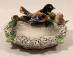 Vintage Oriole Birds Nest Spaghetti Ceramic Ashtray Made in Japan