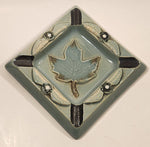 Vintage 1942 Gord Webster Canadian Maple Leaf with Flyer's Wings Heavy Pottery Ashtray Signed Made in England