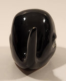 Vintage Black Whale Shaped Ceramic Ashtray Made in Japan