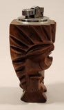 Vintage Carved Milo Wood Tiki God Table Lighter Made in Hawaii