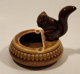 Vintage Squirrel Holding Nut Ceramic Ashtray Made in China