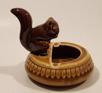 Vintage Squirrel Holding Nut Ceramic Ashtray Made in China