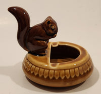 Vintage Squirrel Holding Nut Ceramic Ashtray Made in China