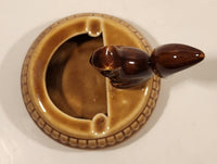 Vintage Squirrel Holding Nut Ceramic Ashtray Made in China