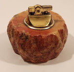 Vintage 1960s Romano Bianchi Hand Made Heavy Red Alabaster Stone Table Lighter