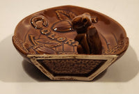 Vintage Colorado Squirrel Brown Ceramic Ashtray Nut Dish