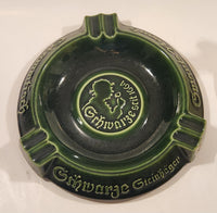 Vintage Friedrich Schwarze Seit 1664 Steinlager Swarte Brand Beer Green Ceramic Ashtray