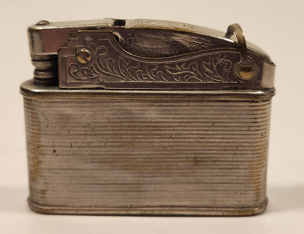 Vintage Crown Engraved Lighter with Safety Lock