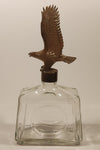 Vintage Old Hickory Bourbon Whiskey Plastic Eagle Topped Glass Decanter Bottle