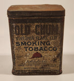 Vintage Imperial Tobacco Canada D. Ritchie & Co Old Chum Virginia Flake Cut Tobacco Tin Metal Container