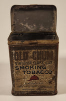 Vintage Imperial Tobacco Canada D. Ritchie & Co Old Chum Virginia Flake Cut Tobacco Tin Metal Container