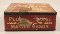 Antique Rock City Tobacco Co. Ltd. Quebec Master Mason Plug Smoking Tobacco Tin Metal Container