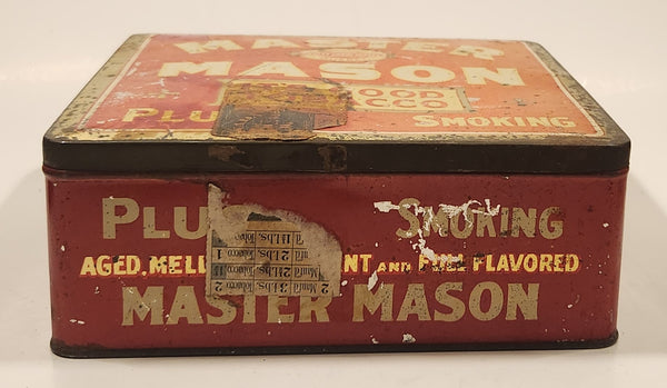 mason tobacco Scarce Adv. Pocket Tin Master Smoking Tobacco Rock City Tobacco Co Create a cozy atmosphere with Whiskey Hiram & Solomon Master Mason
