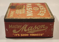 Antique Rock City Tobacco Co. Ltd. Quebec Master Mason Plug Smoking Tobacco Tin Metal Container