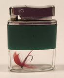 Vintage Crystal Clear and Green Fly Fishing Lighter