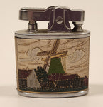 Vintage Atlas-Lite Souvenir of Holland Enamel Super Automatic Lighter