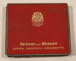 Vintage Benson and Hedges Super Virginia Twenty Cigarettes Hinged Tin Metal Container Made in England