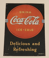 Drink Coca Cola Delicious And Refreshing Refresh Yourself Tin Metal Sign