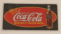 1990 Drink Ice-Cold Coca Cola Delicious Refreshing Tin Metal Sign