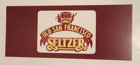 Rare Vintage Old San Francisco Seltzer 13 1/2" x 33 1/4" Plastic Sign