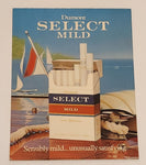 Rare Vintage Dumont Select Mild Cigarettes Sensibly mild... unusually satisfying Cardboard Store Advertising Sign