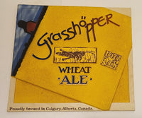 Rare Big Rock Brewery Grasshopper Wheat Ale Proudly Brewed In Calgary Alberta Canada 22 1/2" x 24 1/2" Wood Sign