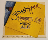 Rare Big Rock Brewery Grasshopper Wheat Ale Proudly Brewed In Calgary Alberta Canada 22 1/2" x 24 1/2" Wood Sign