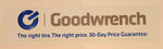 Rare GM Goodwrench The right tire. The right price. 30-Day Price Guarantee. 11 1/2" x 48" Double Sided Metal Sign