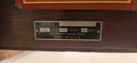 Antique New Haven Art Deco Curved Wood Cased Electric Chime Mantle Clock Made in U.S.A.