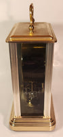 Vintage Citizen Quartz 10 1/2" Tall Brass Anniversary Carriage Clock Made in Japan