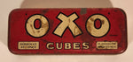 Antique 1930s Oxo Brand Cubes Red Tin Metal Container