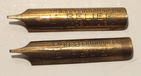 Vintage R. Esterbrook Co Model 314 Ink Dip Pen Brass Nib Tips Set of 2 Made in U.S.A.