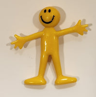 Yellow Bendable Smile Man 2 1/2" Tall Toy Figure