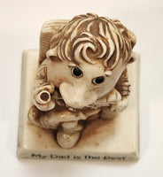 1976 Russ Berries & Co Inc My Dad is The Best Resin Figurine 9231 Made in USA
