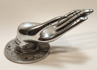 Vintage Thai Buddha Vitarka Mudra Hand 6" Aluminum Wall Mount Towel Holder