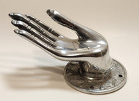 Vintage Thai Buddha Vitarka Mudra Hand 6" Aluminum Wall Mount Towel Holder