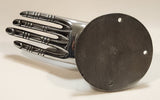Vintage Thai Buddha Vitarka Mudra Hand 6" Aluminum Wall Mount Towel Holder