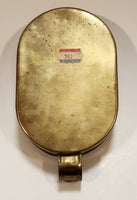 Antique Brass and Copper Beggar's Metal Change Collection Plate with Handle Made in Holland