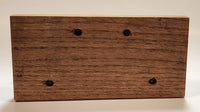 Vintage "Do It Now" Solid Brass and Oak Wood Desktop Office Bill Letter Folder Holder
