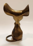 Mouse 5 1/2" Tall Brass Metal Figurine Made in Korea