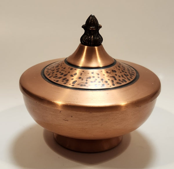 Vintage Fantasy Copperware Ltd. Solid Copper Lidded Bowl Made in Canada