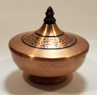 Vintage Fantasy Copperware Ltd. Solid Copper Lidded Bowl Made in Canada