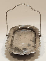 Vintage 1921-1947 E & J Leek EPNS Small Silverplated Tray with Handle Made in England