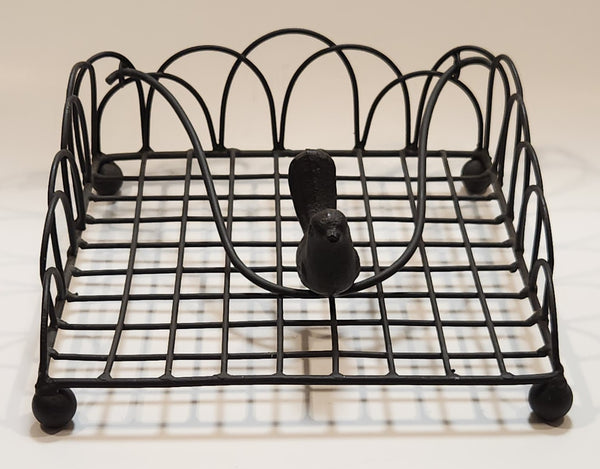 Cast Iron Metal Song Bird Napkin Holder
