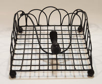 Cast Iron Metal Song Bird Napkin Holder